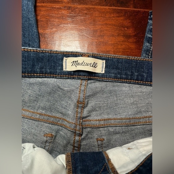 Madewell Distressed High Rise Raw Hem Skinny Jean Sz 28 - Picture 2 of 7